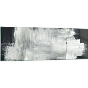 Obraz Obraz na skle do obýváku ložnice 90x30 abstrakce obrazy na zeď sklo