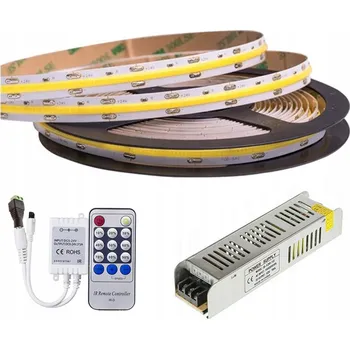 LED páska Sada LED COB Neon pásek 5m 12V + dálkový ovladač a napájecí zdroj