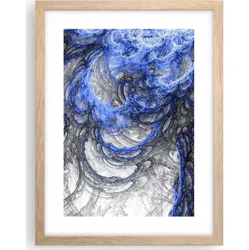 Obraz Obraz plakát v rámu světlý dub do obýváku 30x40 abstrakce plakáty na zeď