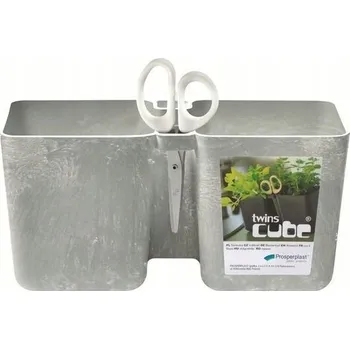 Květináč Květináč plast šedý Prosperplast 24,4 cm x 11 cm x 12 cm