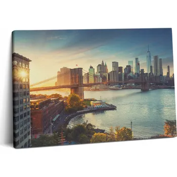 Obraz Obraz na Zeď na Plátně Klasický do Ložnice New York 60x40 cm
