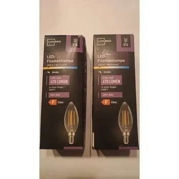 Žárovka DEKORATIVNÍ LED ŽÁROVKA S VLÁKNEM E14 TEPLÁ BÍLÁ