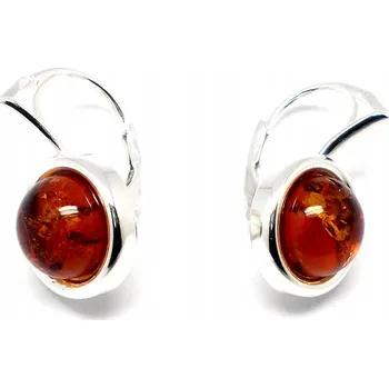 Náušnice Jantarové Náušnice Biżuteria Front 7325B