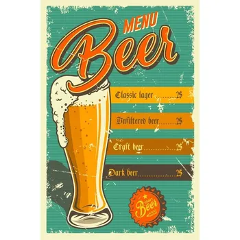 Obraz Cedule Beer Menu 2