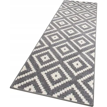 Koberec KOBEREC MAROKO 100x150 HOTOVÝ BĚHOUN ŠEDÝ 85g