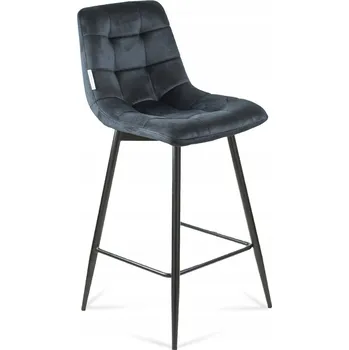 Barová židle Barová Židle Bettso černý 94 cm tkanina
