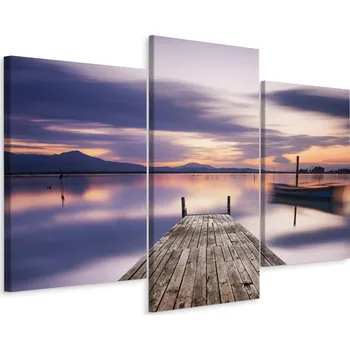 Obraz Obraz 3dílný Příroda JEZERO Laguna 3D 180x120