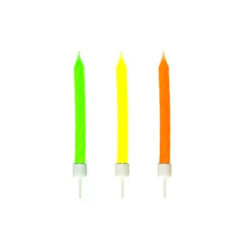 Dortová svíčka BAREVNÉ SVÍČKY SV,BAREVNÉ 12KS