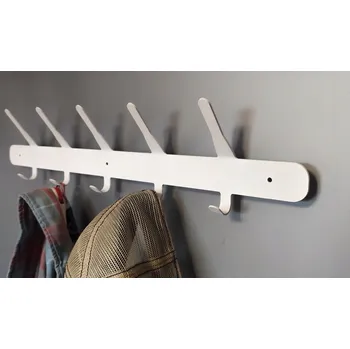 Věšák Prosty #3 - BÍLÝ - Věšák na oblečení 60cm Loft