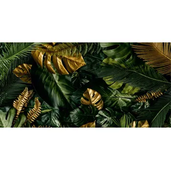 Obraz Ochranná podložka na stůl 90x45 zlaté listy