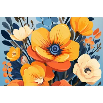 Plakát Plakát Květinová majestátnost bez rámu 91,5 x 61 cm