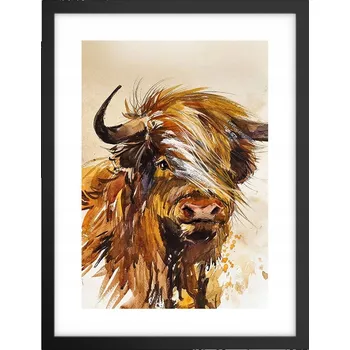 Obraz Obraz plakát v černém rámu do obýváku 30x40 zvířata plakáty na zeď