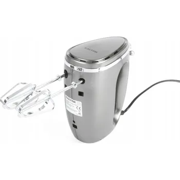 RUČNÍ KUCHYŇSKÝ MIXÉR 300 W 5 RYCHLOSTÍ ŠEDÝ PRO MÍCHÁNÍ A ŠLEHÁNÍ