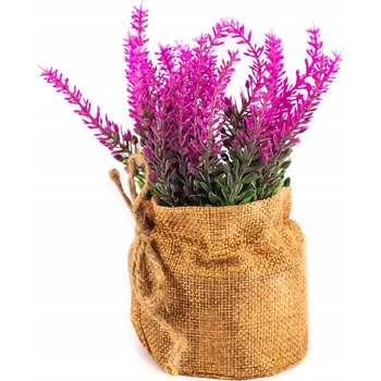 umělá květina UMĚLÉ KVĚTY V KVĚTINÁČI Vřes 18 CM RŮZNÉ