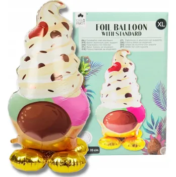 Balónek FÓLIOVÝ BALÓN SE STOJANEM DEZERT VÝŠKA 120 CM