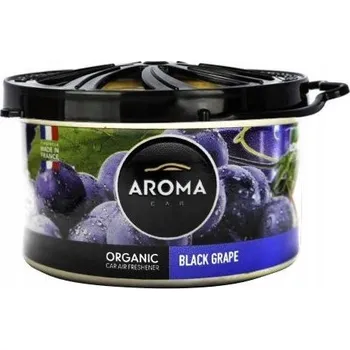 Autokosmetika VŮNĚ DO AUTA AROMA CAR ORGANIC PLECHOVKA 40G BLACK GRAPE (ČERNÉ HROZNY)