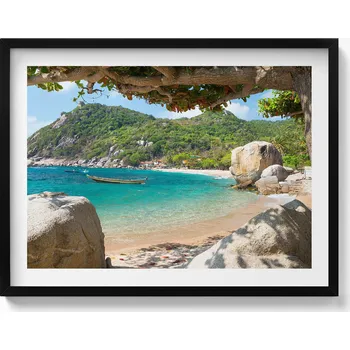 Obraz Nástěnný obraz dekorace interiéru Výhled na moře Koh Tao Thajsko 80x60 cm