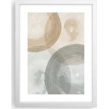Obraz Obraz plakát v bílém rámu do obýváku 30x40 abstrakce plakáty na zeď