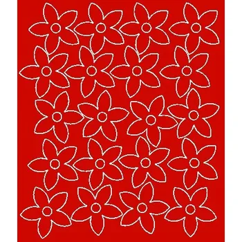 Obraz Nálepky na zeď Květiny 20 ks červené