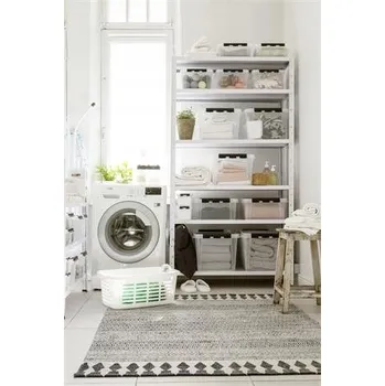 Úložný box SMARTSTORE Úložný box "Classic 2", průhledný, plast, 2 l, černé úchyty, 3521070