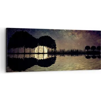 Obraz Foto obraz na plátně 100x40 krajina obývací pokoj ložnice na zeď velký