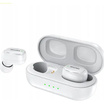 Sluchátka Awei T13 Pro, bezdrátová sluchátka, bílá