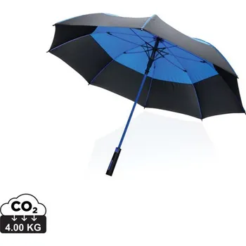 Deštník 27" větruodolný auto-open deštník Impact ze 190T RPET AWARE™ - Modrá, Firemní dárkové předměty s vlastním potiskem