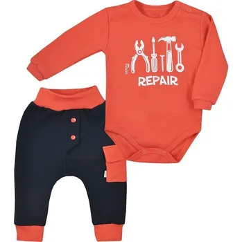 Kojenecká souprava Souprava kojenecká bavlna - KOALA REPAIR oranžová - vel.68