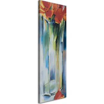 Obraz OBRAZ KVĚTINY V PRŮHLEDNÉ VÁZE 50x150