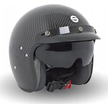 Helma na motorku Přilba Sparco Club J1 Carbon s brýlemi, vel M