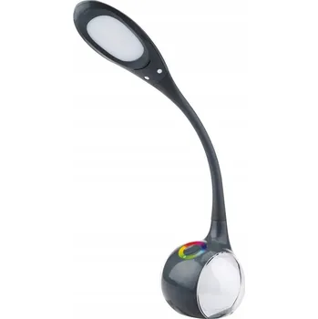 Lampička Stolní lampička s RGB podsvícením, šedá NILSEN