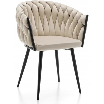 Jídelní židle ČALOUNĚNÁ ŽIDLE GLAMOUR S VÝPLETEM, SAMETOVÁ, MODERNÍ, DO OBÝVACÍHO POKOJE LATINA