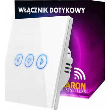 vypínač WIFI SPÍNAČ, stmívač DOTYKOVÝ, skleněný BÍLÝ