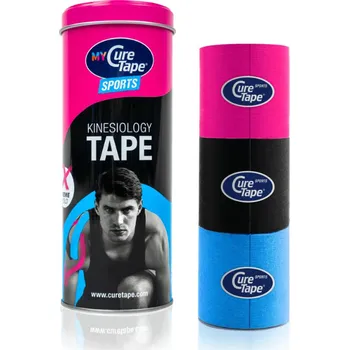 Tejpovací páska Kineziologické tejpy sada 3 ks MyCureTape® SPORTS pink Větší přilnavost
