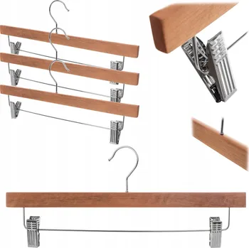 Věšák Šatní ramínko dřevěný Kadax buk světlý