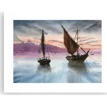 Obraz Obraz plakát do obýváku ložnice 40x30 Plachetnice foto na zeď bez rámu