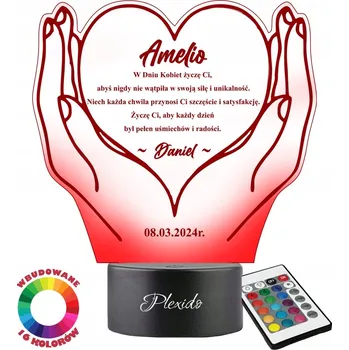 Lampička Plexido vícebarevná Noční lampa