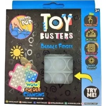 POP IT Toy Busters Pop IT puzzle modré měnící barvu