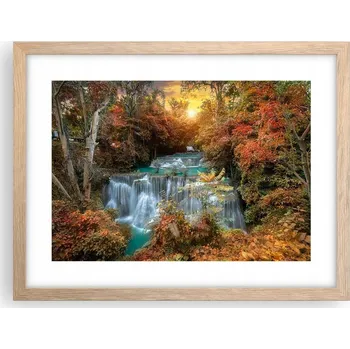 Obraz Obraz plakát v rámu světlý dub do obýváku 40x30 krajina foto na zeď