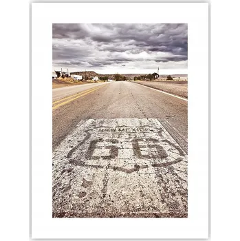 Obraz Obraz plakát do obýváku nebo ložnice 30x40 silnice Route 66 plakáty na zeď bez rámu