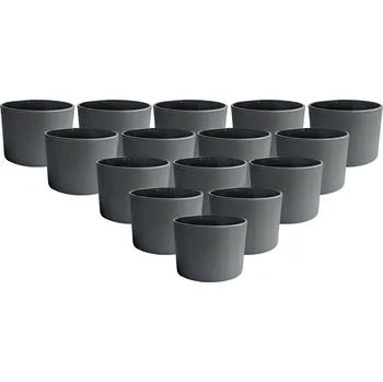 Svíčka Skleněná nádoba na vonné svíčky 150 ml černá, 24 ks