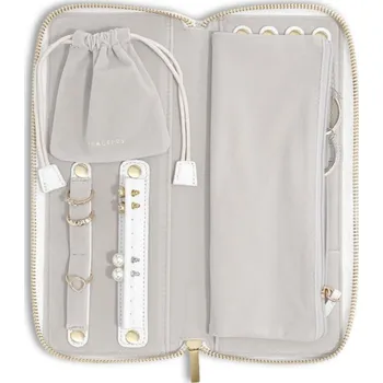 Šperkovnice Cestovní šperkovnice Stackers Jewellery Roll White Pebble | bílá 76175