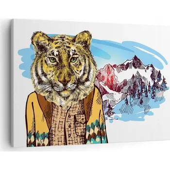 Obraz Obraz na plátně do obýváku, ložnice 70x50 abstrakce foto obrazy na zeď