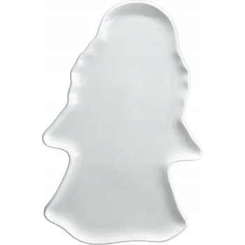 Servírovací tác Karolina Stella 35 cm porcelánový bílý