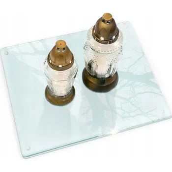 Obraz Podložka pod svíčky na hrob, na hřbitov Tvrzené Sklo na aranžování