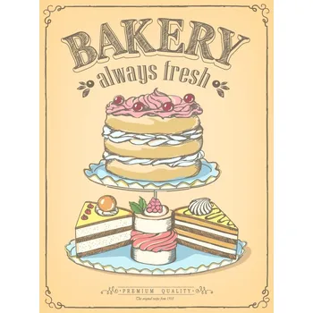 Obraz Cedule Premium Quality - Bakery Always Fresh
