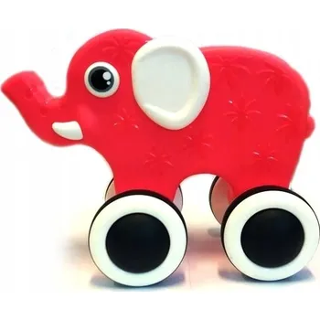 Vzdělávací hračka Tulimi Maxi Elephant, 19,3 x 18,3 cm - červená