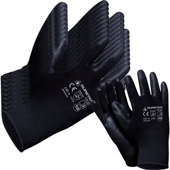 Pracovní obuv PRACOVNÍ RUKAVICE ČERNÉ POLYURETAN GURETAN vel. 6 12 párů