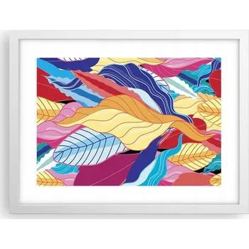 Obraz Obraz plakát v bílém rámu do obýváku 40x30 abstrakce foto na zeď