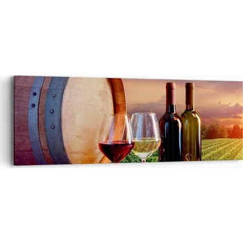 Obraz Obraz na plátně do obýváku ložnice 90x30 vinice foto obrazy na zeď